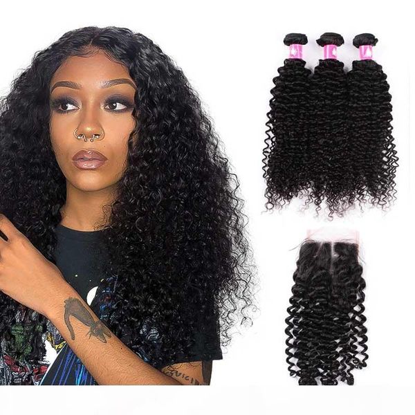 virgin brazilian curly wave hair bundles with lace closure unprocessed peruvian human hair weave with closures 1b black forawme hair
virgin brazilian curly wave hair bundles with lace closure unprocessed peruvian human hair weave with closures 1b black forawme hair