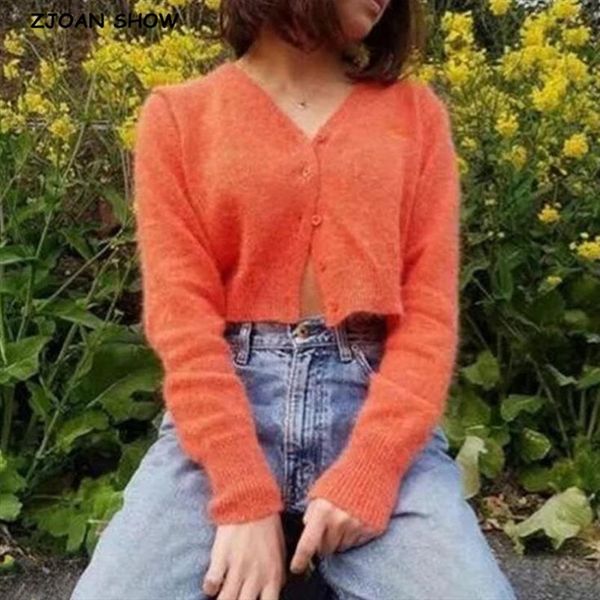 2020 spring stylish knitting single breasted cardigan vintage sweater woman v neck long sleeve jumper kleding jerseis 4 colors, White;black
2020 spring stylish knitting single breasted cardigan vintage sweater woman v neck long sleeve jumper kleding jerseis 4 colors, White;black