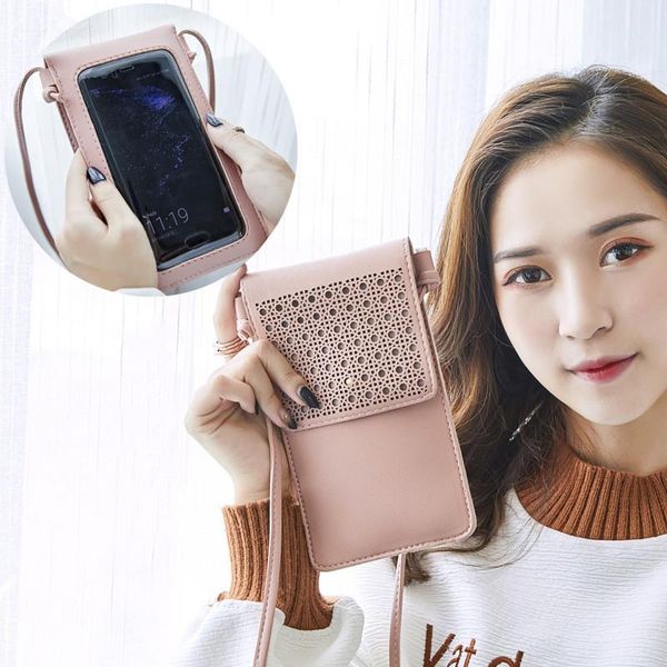 carving transparent pu screen mobile phone bag women crossbody shoulder bag wallet belt pouch climbing portable case coin
carving transparent pu screen mobile phone bag women crossbody shoulder bag wallet belt pouch climbing portable case coin