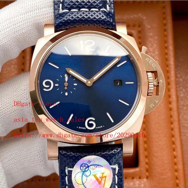 elling 3 style pm 01112 1113 automatic movement 44mm blue dial 18 k gold watchcase auto date 1860 mens watches,without box, Slivery;brown
elling 3 style pm 01112 1113 automatic movement 44mm blue dial 18 k gold watchcase auto date 1860 mens watches,without box, Slivery;brown