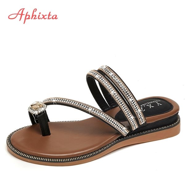 aphixta wedges sandals women rhinestones female flip flops summer modis leather crystal slippers ladies babouche bling shoes y200107, Black
aphixta wedges sandals women rhinestones female flip flops summer modis leather crystal slippers ladies babouche bling shoes y200107, Black