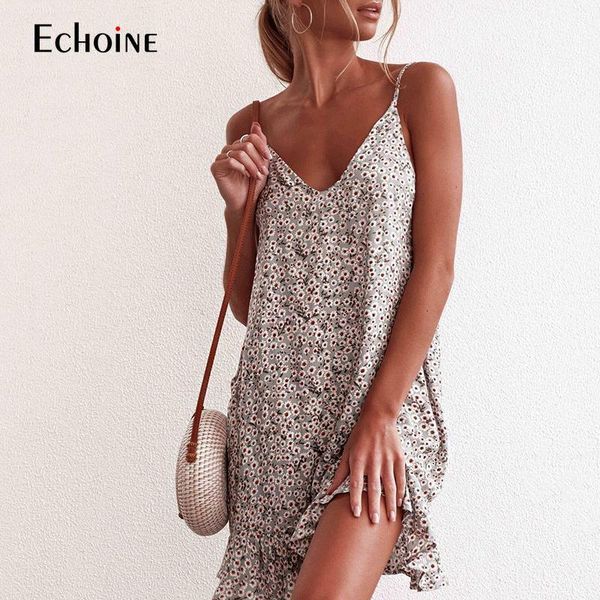 2020 new summer casual dress women summer floral printed backless strap ruffle trim boho beach mini dress1, Black;gray
2020 new summer casual dress women summer floral printed backless strap ruffle trim boho beach mini dress1, Black;gray