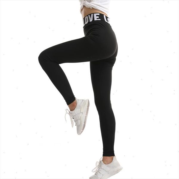 love elastic waist fitness legging women leggins gothic mujer legins high waist activewear american original order, Black
love elastic waist fitness legging women leggins gothic mujer legins high waist activewear american original order, Black