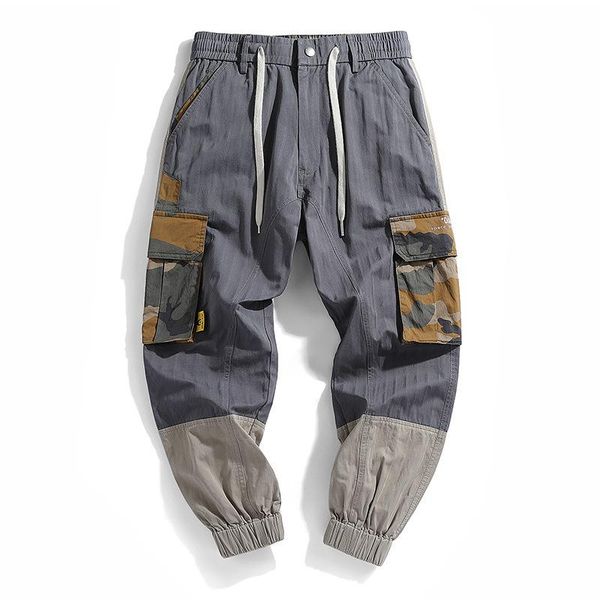 men's spliced street cargo multi-pocket pants ribbons casual pencil joggers trousers fashion sweatpant streetwear pants sport, Black
men's spliced street cargo multi-pocket pants ribbons casual pencil joggers trousers fashion sweatpant streetwear pants sport, Black