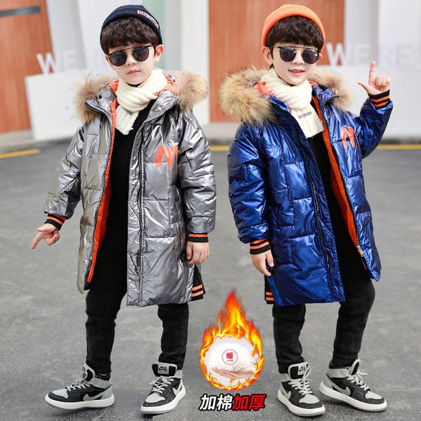 boys winter cotton clothes 2020 new winter foreign children's down cotton coat long section korean version of cotton jacket, Blue;gray
boys winter cotton clothes 2020 new winter foreign children's down cotton coat long section korean version of cotton jacket, Blue;gray