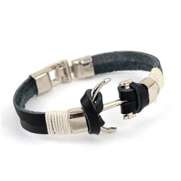 mens trendy leather rope handmade double layer rudder bracelet jewelry men punk bangles bracelet men qylbmf
mens trendy leather rope handmade double layer rudder bracelet jewelry men punk bangles bracelet men qylbmf