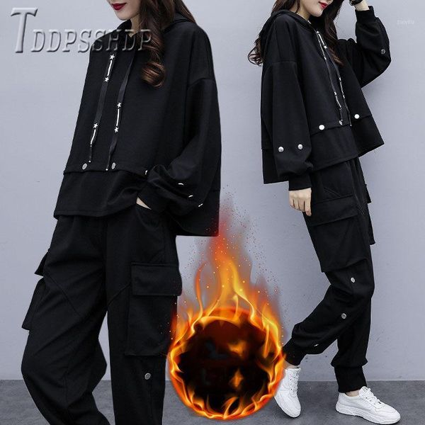 2019 new lining with fluff women sets fashion sweatshirt and pants female sets1, White
2019 new lining with fluff women sets fashion sweatshirt and pants female sets1, White