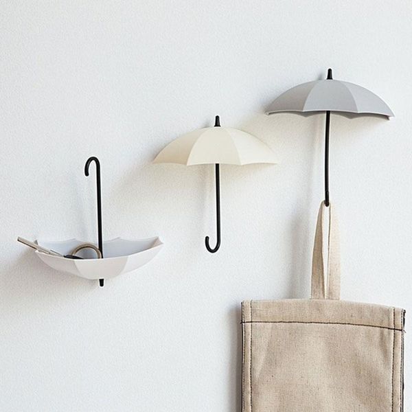 hooks & rails 3pcs/set cute umbrella wall mount key holder hook hanger organizer decorative decor home decoration durable holder1
hooks & rails 3pcs/set cute umbrella wall mount key holder hook hanger organizer decorative decor home decoration durable holder1
