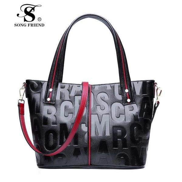 song friend head layer cowhide letter handbags women handbags fashion lock catch portable shoulder messenger bags composite tote
song friend head layer cowhide letter handbags women handbags fashion lock catch portable shoulder messenger bags composite tote