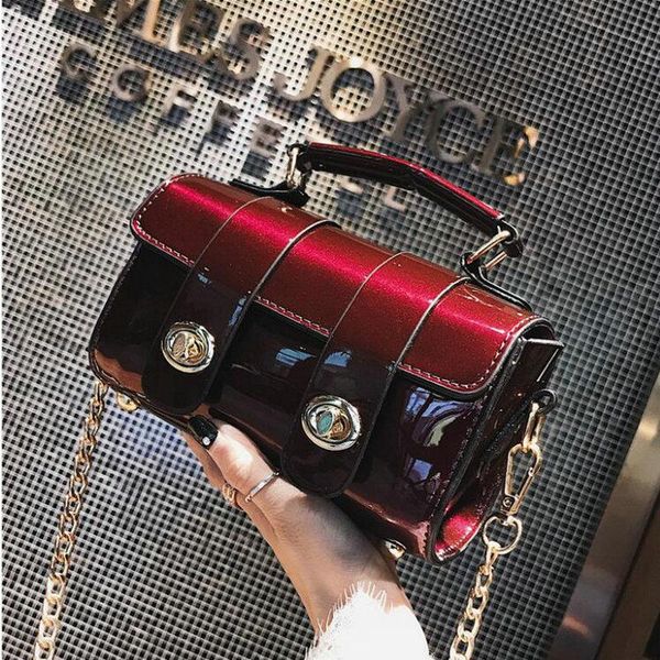 pu leather women's designer handbag shoulder messenger bags 2020 fashion new ladies chain square bag a41-30