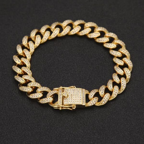 charm bracelets mens 18mm hip hop iced out miami cz cuban chain bracelet full cubic zirconia rapper rock jewelry men gift, Golden;silver
charm bracelets mens 18mm hip hop iced out miami cz cuban chain bracelet full cubic zirconia rapper rock jewelry men gift, Golden;silver