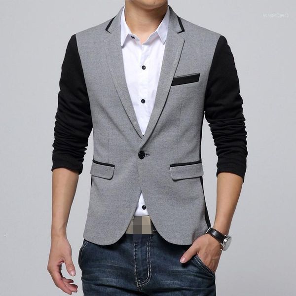 autumn fashion suit jacket men mixed color slim single button casual business blazer jaqueta pocket male coats plus size1, White;black
autumn fashion suit jacket men mixed color slim single button casual business blazer jaqueta pocket male coats plus size1, White;black