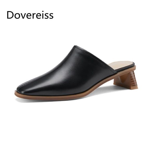 slippers dovereiss fashion women's shoes summer consice square toe mules white apricot elegant chunky heels 34-40, Black
slippers dovereiss fashion women's shoes summer consice square toe mules white apricot elegant chunky heels 34-40, Black