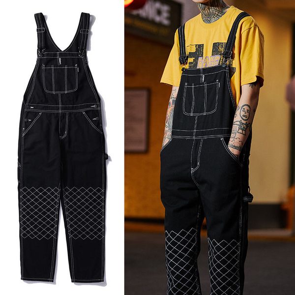 and 2020 spring autumn hip hop piece male coveralls korean version of the youth released slingsdenim overalls 48c1, Blue
and 2020 spring autumn hip hop piece male coveralls korean version of the youth released slingsdenim overalls 48c1, Blue