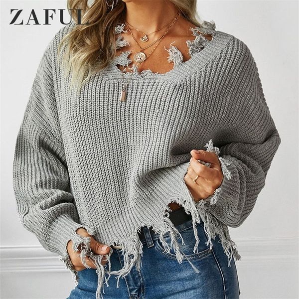zaful fall women sweaters loose ripped v neck jumper sweater tassel solid pullover long sleeve knit crochet cropped autumn 201221, White;black
zaful fall women sweaters loose ripped v neck jumper sweater tassel solid pullover long sleeve knit crochet cropped autumn 201221, White;black