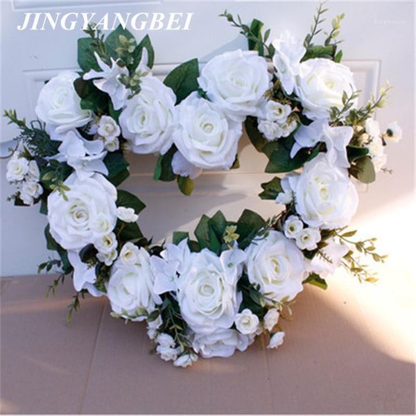 decorative flowers & wreaths valentine's day rose wreath heart-shaped door decoration pendant 50cm large garland home party christmas w
decorative flowers & wreaths valentine's day rose wreath heart-shaped door decoration pendant 50cm large garland home party christmas w