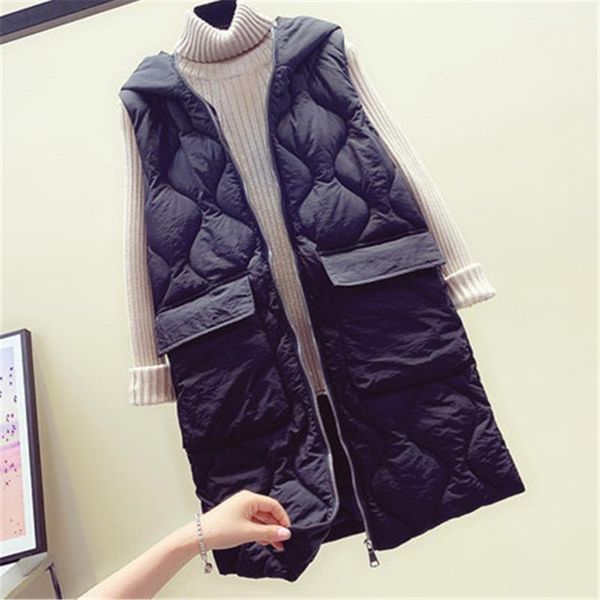 women's vests women winter warm parkas vest female sleeveless jacket hooded cotton slim windproof waistcoat, Black;white
women's vests women winter warm parkas vest female sleeveless jacket hooded cotton slim windproof waistcoat, Black;white