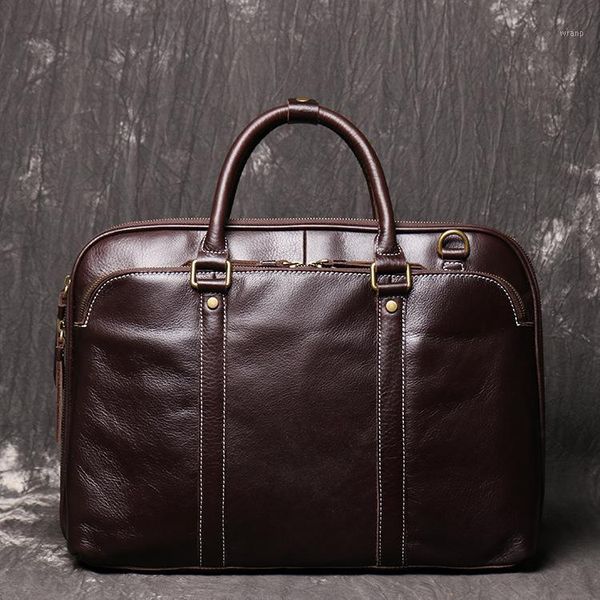 genuine leather handbag ladies business shoulder messenger bag 15.6-inch computer bag briefcase for men ld8941
genuine leather handbag ladies business shoulder messenger bag 15.6-inch computer bag briefcase for men ld8941