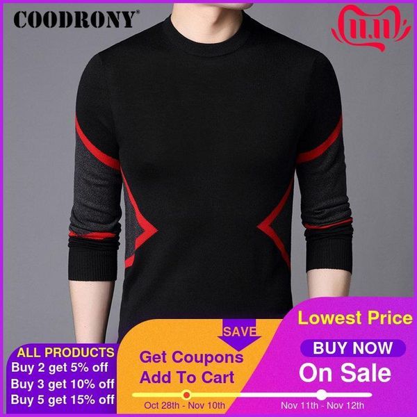 coodrony brand sweater men autumn winter wool sweaters streetwear fashion o-neck pullover men slim fit knitwear pull homme 91067 201105, White;black
coodrony brand sweater men autumn winter wool sweaters streetwear fashion o-neck pullover men slim fit knitwear pull homme 91067 201105, White;black