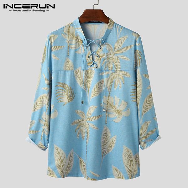 incerun men casual shirt printing long sleeve lace up v neck streetwear 2020 autumn men hawaiian shirts leisure camisas s-5xl, White;black
incerun men casual shirt printing long sleeve lace up v neck streetwear 2020 autumn men hawaiian shirts leisure camisas s-5xl, White;black