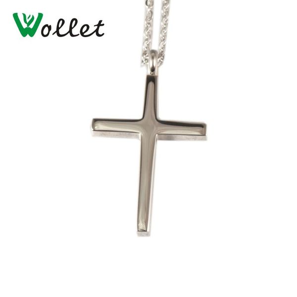 pendant necklaces wollet jewelry pious cross full glossy steel color stainless for women men, Silver
pendant necklaces wollet jewelry pious cross full glossy steel color stainless for women men, Silver