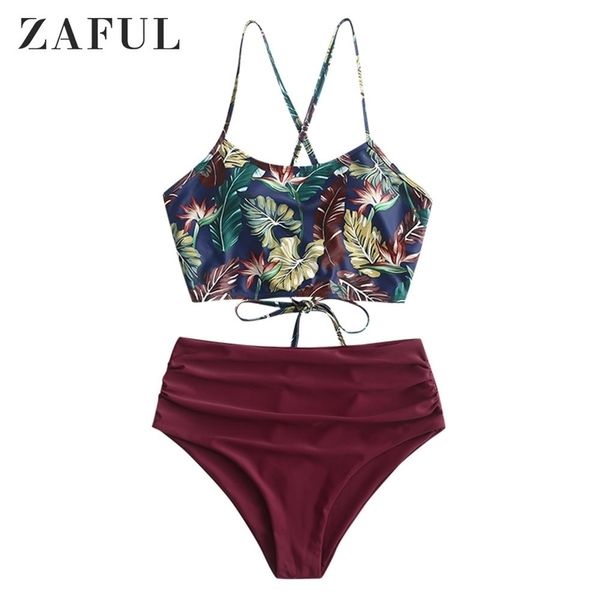 zaful criss cross ruched sunflower tankini set spaghetti straps lace up bikinis high waist elastic swimsuit female bathing suiit y200319, White;black
zaful criss cross ruched sunflower tankini set spaghetti straps lace up bikinis high waist elastic swimsuit female bathing suiit y200319, White;black
