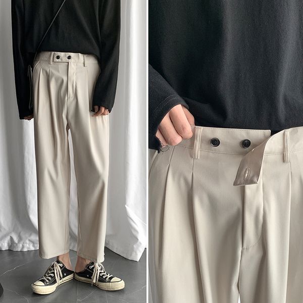 men's fashion wide leg pants male leisure casual pants high-quality grey/black/rice white color loose trousers plus size s-xl 201110
men's fashion wide leg pants male leisure casual pants high-quality grey/black/rice white color loose trousers plus size s-xl 201110