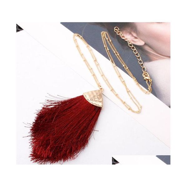 s1167 fashion jewelry cotton thread tassel pendant necklace ladies sqcfnn dh_seller2010, Silver
s1167 fashion jewelry cotton thread tassel pendant necklace ladies sqcfnn dh_seller2010, Silver