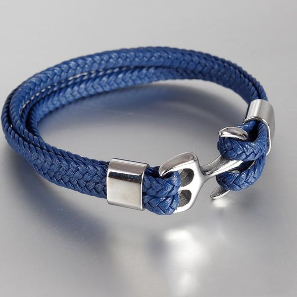 men's titanium steel bracelet black personality leather woven anchor leather bracelet rope bracelet for men gift bbyvgl
men's titanium steel bracelet black personality leather woven anchor leather bracelet rope bracelet for men gift bbyvgl