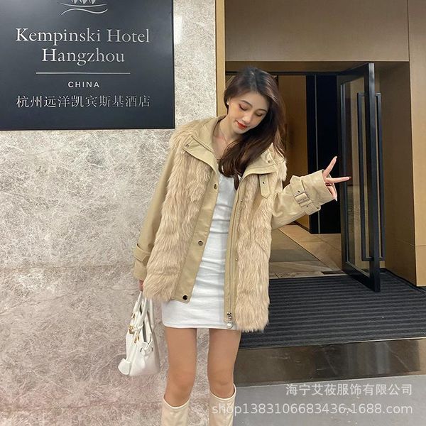 2021 new genuine leather original ecological fur one tuscan lamb fur grass coat medium long coat women, Black
2021 new genuine leather original ecological fur one tuscan lamb fur grass coat medium long coat women, Black