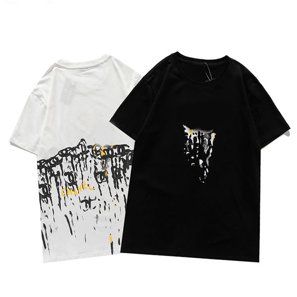 2021 summer fashion men and women leisure luxury t shirt spring and summer style embroidered short sleeve casual shirt #20, White;black
2021 summer fashion men and women leisure luxury t shirt spring and summer style embroidered short sleeve casual shirt #20, White;black