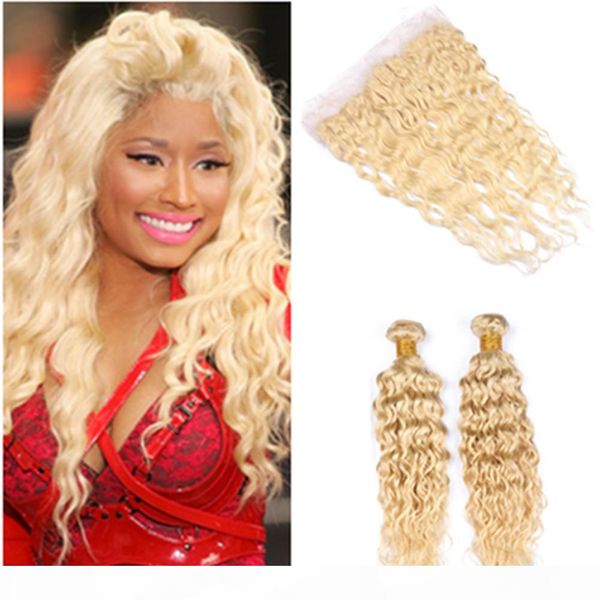 russian blonde water wave human hair 2bundles and full frontal pure 613 blonde wet and wavy lace frontal closure 13x4 with weave wefts, Black
russian blonde water wave human hair 2bundles and full frontal pure 613 blonde wet and wavy lace frontal closure 13x4 with weave wefts, Black