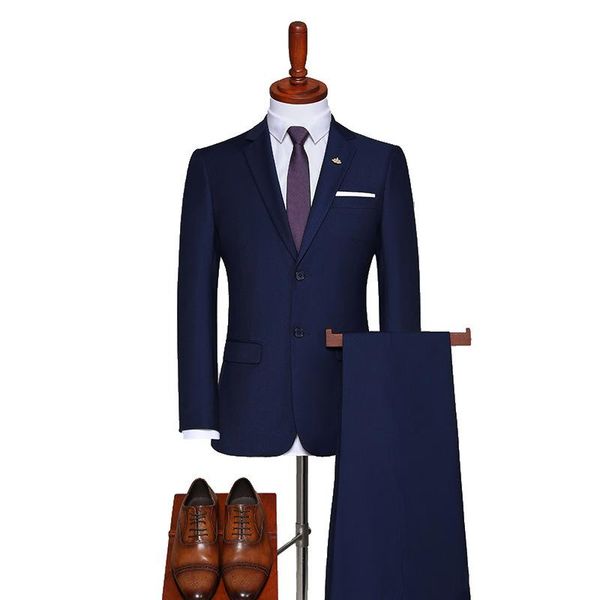 men's suits & blazers suit solid color slim fit two-piece jacket + pants business casual professional wear terno masculino, White;black
men's suits & blazers suit solid color slim fit two-piece jacket + pants business casual professional wear terno masculino, White;black