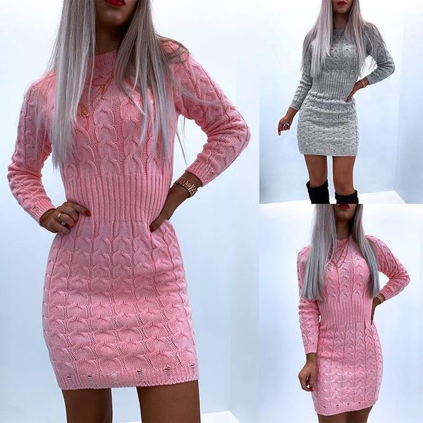 casual dresses autumn winter sweater dress women fashion knitted pink twist pattern bodycon 2021 drop, Black;gray
casual dresses autumn winter sweater dress women fashion knitted pink twist pattern bodycon 2021 drop, Black;gray