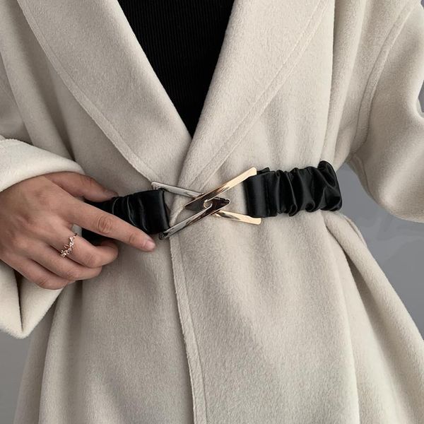 fashion elastic belts for women designer triangle buckle waist strap lady dress coat sweater decorative waistband, Black;brown
fashion elastic belts for women designer triangle buckle waist strap lady dress coat sweater decorative waistband, Black;brown