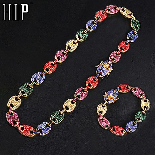 chains hip hop iced out cz multi-colors coffee bean pig nose alloy rhinestone necklace charm link chain bling necklaces for men jewelry, Silver
chains hip hop iced out cz multi-colors coffee bean pig nose alloy rhinestone necklace charm link chain bling necklaces for men jewelry, Silver