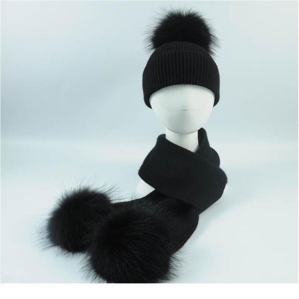 new fashion children's wool knit hat scarf 2 pieces set winter warm kids baby boy girl raccoon fur pom poms jllknp, White
new fashion children's wool knit hat scarf 2 pieces set winter warm kids baby boy girl raccoon fur pom poms jllknp, White