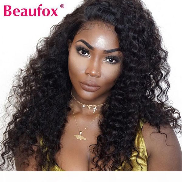 beaufox lace front human hair wigs deep wave wig pre plucked lace wig with baby hair remy indian hair wigs 150% density 13x4, Black
beaufox lace front human hair wigs deep wave wig pre plucked lace wig with baby hair remy indian hair wigs 150% density 13x4, Black