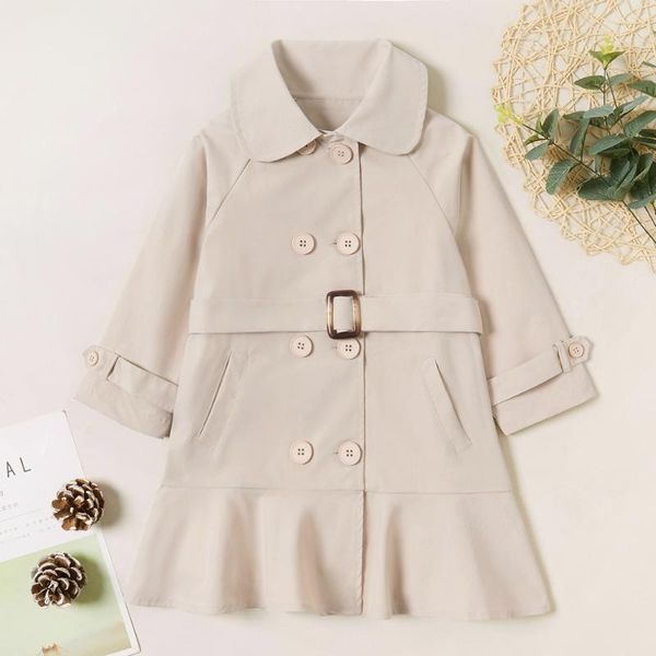 coat patpat trendy solid button strappy lapel collar for kids girl clothes, Blue;gray
coat patpat trendy solid button strappy lapel collar for kids girl clothes, Blue;gray