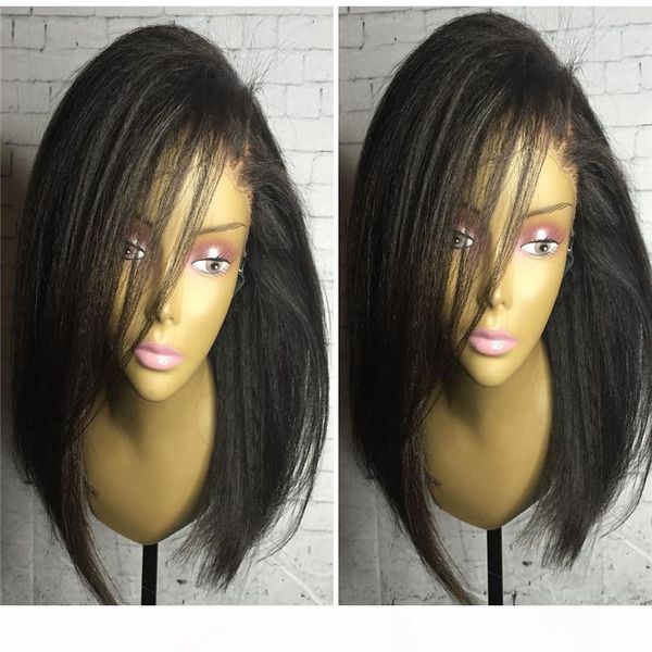 natural color short bob lace front human hair wigs yaki straight full lace wigs fast shipping soft hair wholesale price for black women, Black;brown
natural color short bob lace front human hair wigs yaki straight full lace wigs fast shipping soft hair wholesale price for black women, Black;brown