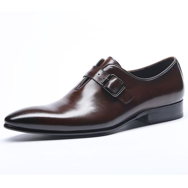 zgzjywm new fashion luxury handmade genuine leather buckle strap pointed toe oxford business casual dress men oxford shoes, Black
zgzjywm new fashion luxury handmade genuine leather buckle strap pointed toe oxford business casual dress men oxford shoes, Black