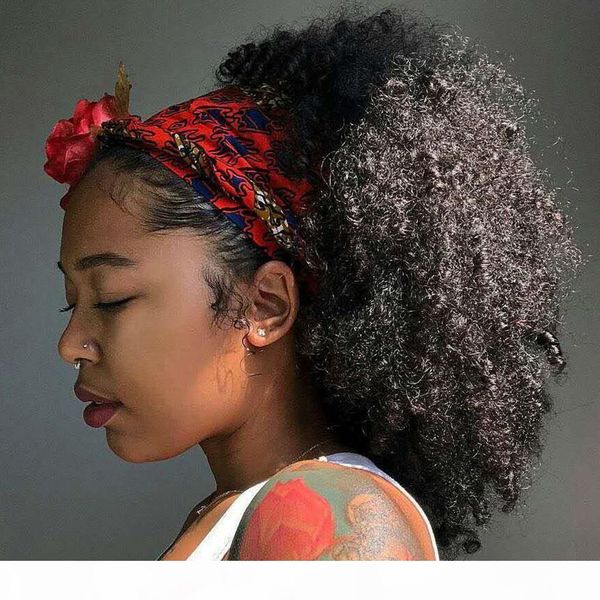 afro kinky curly pony tail clip-in closure ponytail african american human virgin hair extension drawstring puff ponytail hairpiece 140g, Black
afro kinky curly pony tail clip-in closure ponytail african american human virgin hair extension drawstring puff ponytail hairpiece 140g, Black