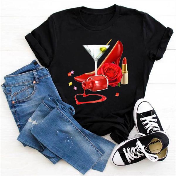 women t shirt nail polish vogue tee shirt simple ullzang harajuku 90s tshirt streetwear female t shirt summer tshirt women, White
women t shirt nail polish vogue tee shirt simple ullzang harajuku 90s tshirt streetwear female t shirt summer tshirt women, White