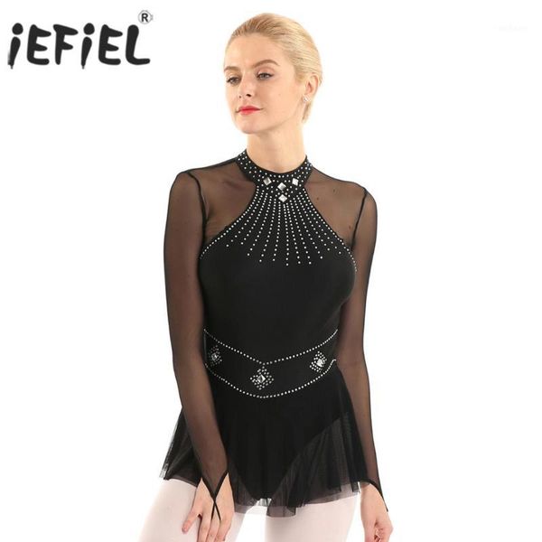 iefiel womens shiny rhinestones long sleeve with fingertip mesh splice leotard ice skating dress latin dancing costume1, Black;red
iefiel womens shiny rhinestones long sleeve with fingertip mesh splice leotard ice skating dress latin dancing costume1, Black;red