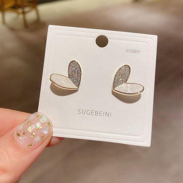 dangle & chandelier simple design acylic paved heart stud earrings for women korean fashion jewerly gold color wedding crystal girls, Silver
dangle & chandelier simple design acylic paved heart stud earrings for women korean fashion jewerly gold color wedding crystal girls, Silver