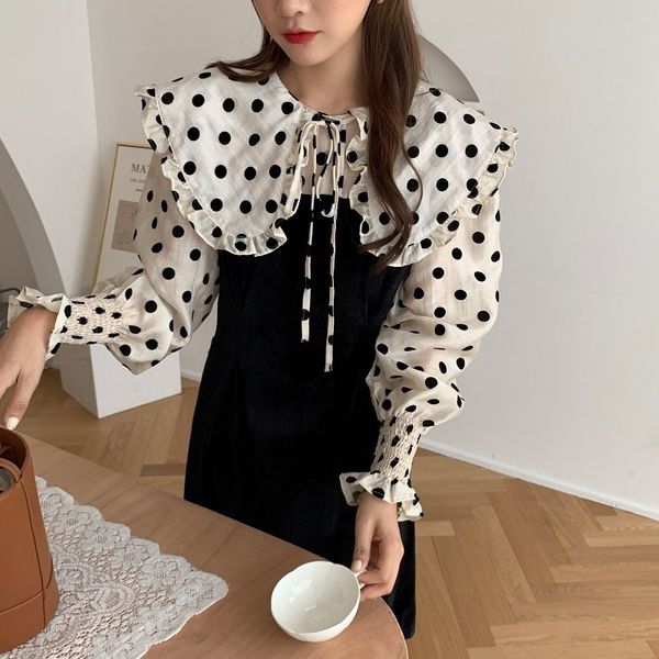 french doll lantern hepburn style thin dress chic sweet and cute dot doll neck lace up lantern sleeve skirt hfttg, Black;gray
french doll lantern hepburn style thin dress chic sweet and cute dot doll neck lace up lantern sleeve skirt hfttg, Black;gray