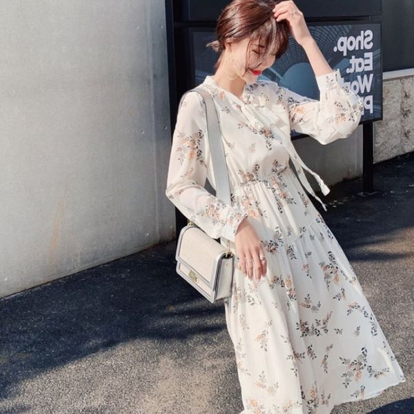 crewp 2020 new spring and autumn long flower milk silk dressdress dress fairy skirt french style long mid artistic sleeve milk silk dressgen, Black;gray
crewp 2020 new spring and autumn long flower milk silk dressdress dress fairy skirt french style long mid artistic sleeve milk silk dressgen, Black;gray