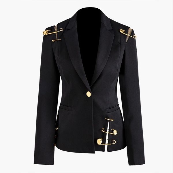 new designer european blazers for women of personality malha out pins jackets 2021 female skinny coats 3fnz, White;black
new designer european blazers for women of personality malha out pins jackets 2021 female skinny coats 3fnz, White;black