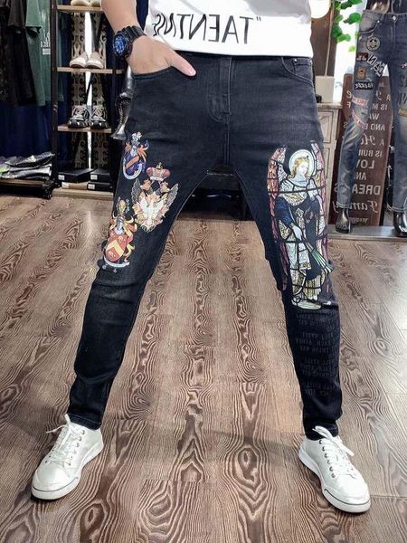 jk10475 fashion men's jeans 2020 runway european design party style men's clothing, Blue
jk10475 fashion men's jeans 2020 runway european design party style men's clothing, Blue