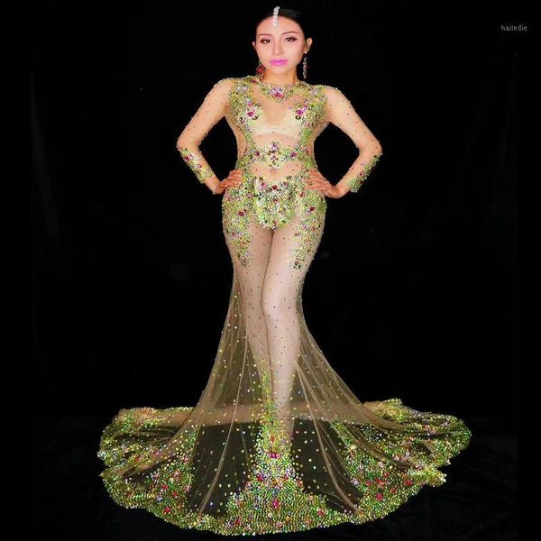 2019 women new green shining multicolor rhinestone transparent mesh dress celebrate outfits wear evening team dance dress1, Black;gray
2019 women new green shining multicolor rhinestone transparent mesh dress celebrate outfits wear evening team dance dress1, Black;gray